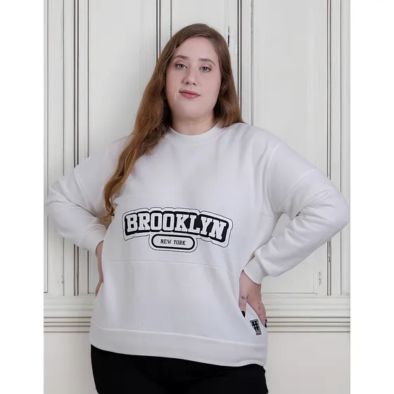 Buzo Estampado Friza Mujer Talles Grandes Teis Moda