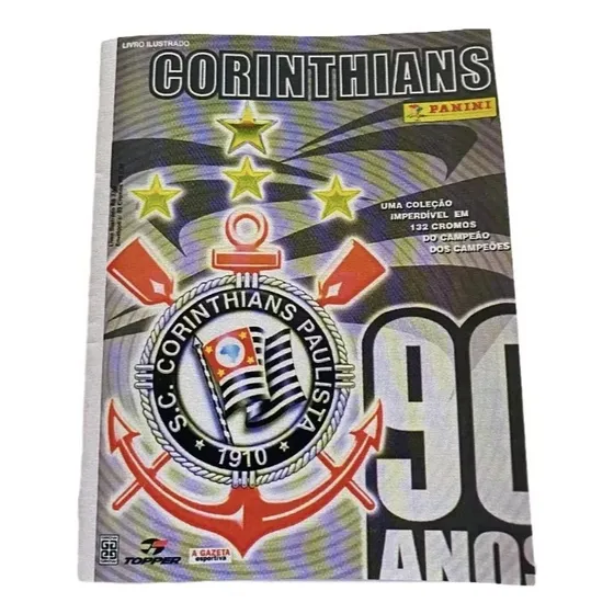Álbum Figurinhas Corinthians 90 Anos 2000 Ofício Reprodução
