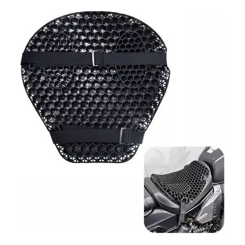 Cojín De Asiento De Moto De Gel Con Forma De Panal De Abeja,