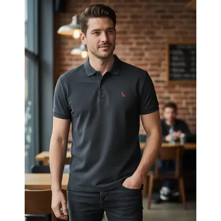 Camisa Polo Reserva Pica Pau Vermelho Preto N/a Gg Lisa