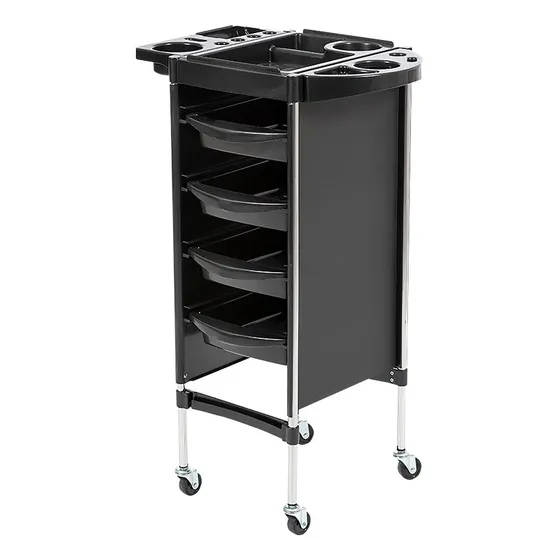 Carrito Auxiliar Multiusos Organizador Color Negro