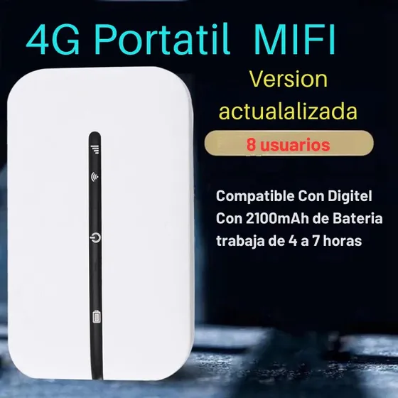 Internet Portátil 4g Mifi Con Wifi Rápido 150 Mbps