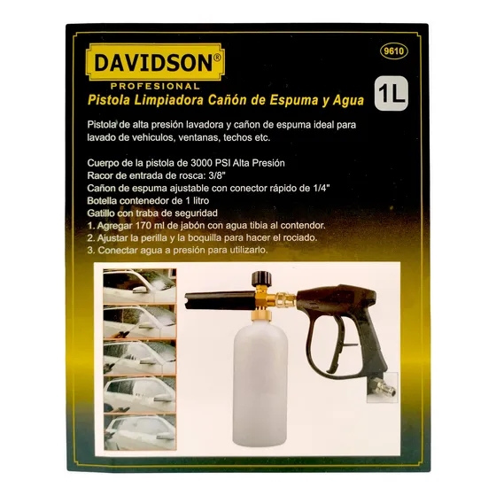 Pistola Lavadora Espuma Alta Presion | Davidson