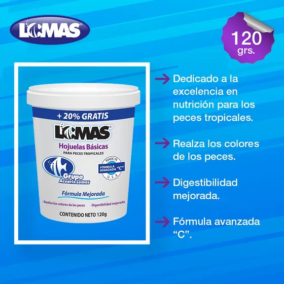 Alimento Comida Para Peces Tropicales 100g Hojuelas Basicas
