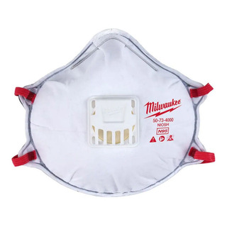 Cubrebocas N95 Desechable Milwaukee Blanco 48734001 Cubrebocas N95 Desechable Milwaukee Blanco 48734001