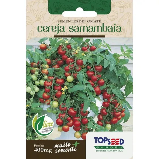 Semente De Tomate Cereja Samambaia Topseed - 400mg Hortaliça
