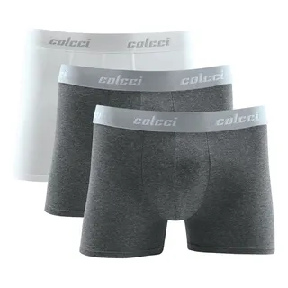 Kit Com 3 Cuecas Boxer AlgodĂŁo Cotton Original Colcci Kit Com 3 Cuecas Boxer AlgodĂŁo Cotton Original Colcci