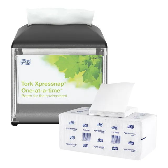 Dispensador Tork Xpressnap Café Negro + Carga Gratis