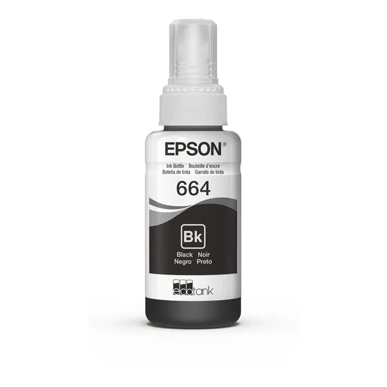 Botella De Tinta Epson Negra T664