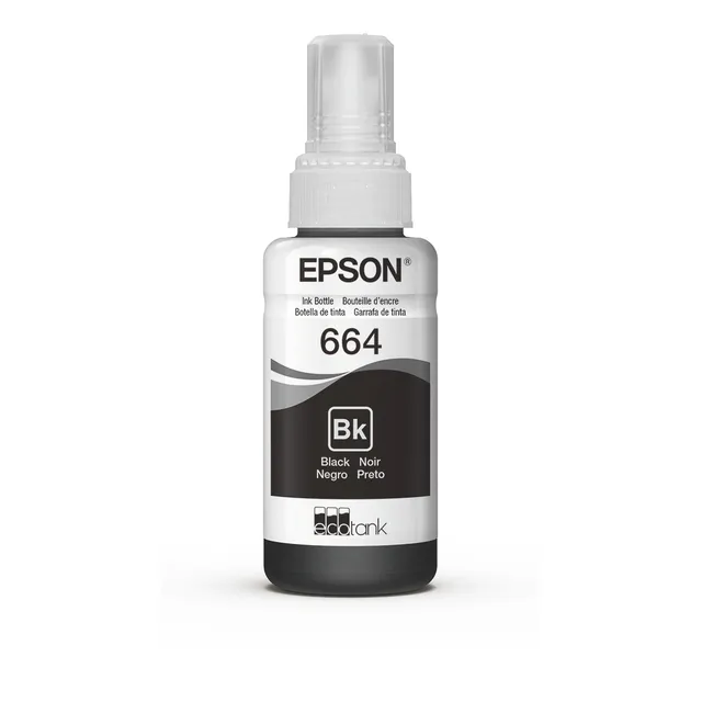 Botella De Tinta Epson Negra T664