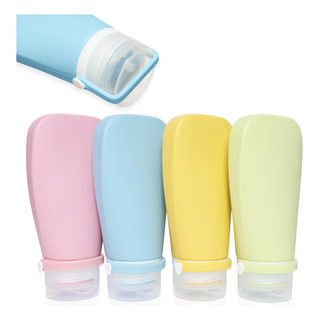 Nihay 4 Botes Viaje Rellenables 90ml De Silicona Botes Nihay 4 Botes Viaje Rellenables 90ml De Silicona Botes