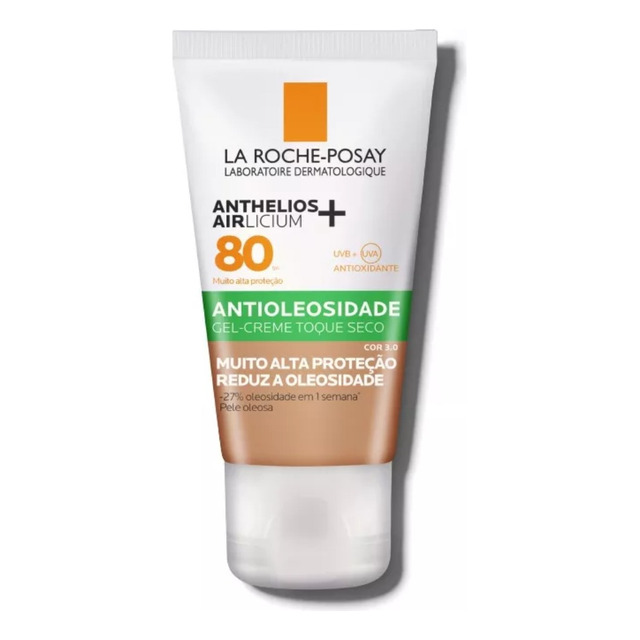 Protetor Solar Facial Anthelios Airlicium+ 80fps Antioleosidade Com Cor 3.0 Em Gel Creme 4... Protetor Solar Facial Anthelios Airlicium+ 80fps Antioleosidade Com Cor 3.0 Em Gel Creme 4...