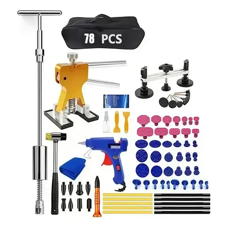 78 Kit Ventosas Tira Amassado Carro Repuxadeira Pequenos Rep