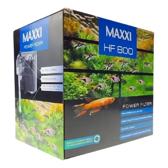 Filtro Maxxi Power Hf-800 600l/h 220v Para Aquários De 150l