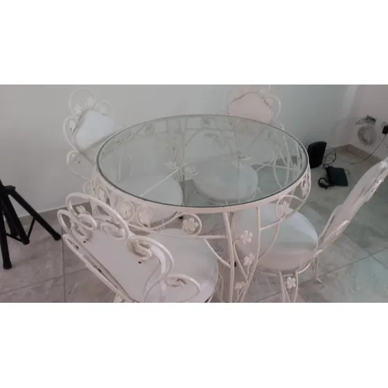 En Palmira: Comedor Antiguo De Hierro Forjado  4 Puestos