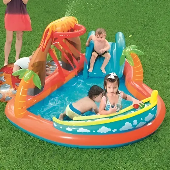 Centro De Juegos Acuático Lava Lagoon Bestway modelo 53069 | Cuotas sin interés