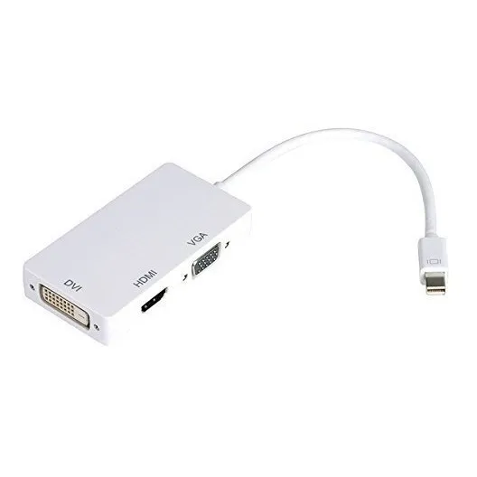 Cable Adaptador Mini Dp Display Port A Vga Dvi Hdmi H 20cms