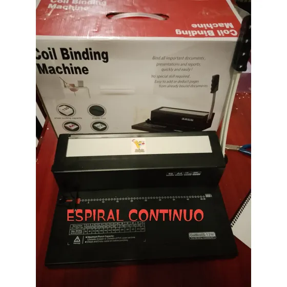 Maquina De Encuadernar Espiral Continuo.