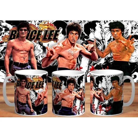 Taza De Ceramica Bruce Lee 4k Art