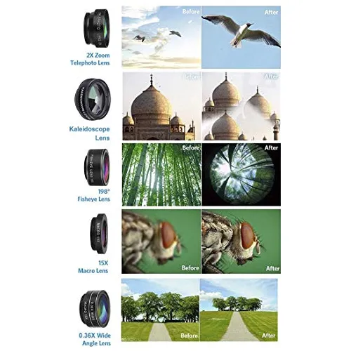 Lente Para Camara 5 1 Craftonic Juego iPhone Samsung 2 Zoom