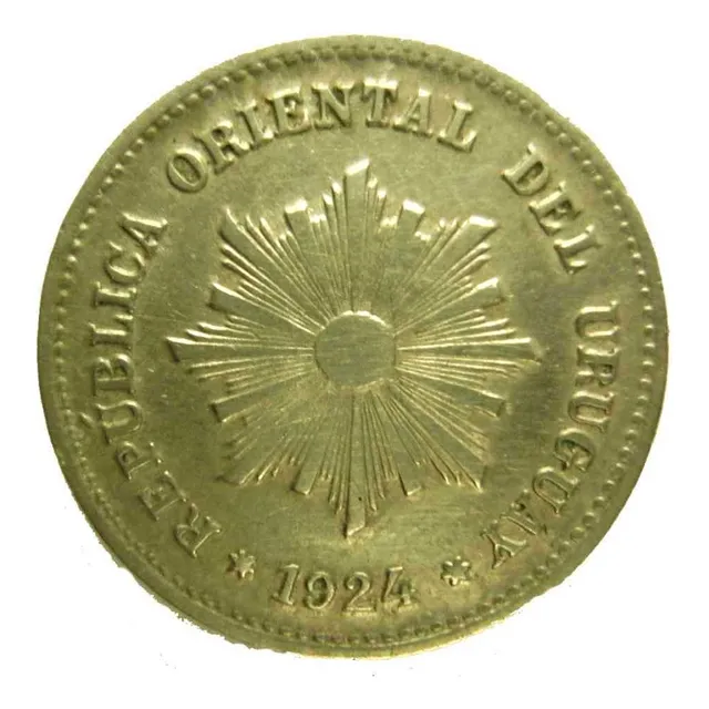 Uruguay 1 Centésimo Año 1924 Muy Buen Estado Vea Las Fotos.-