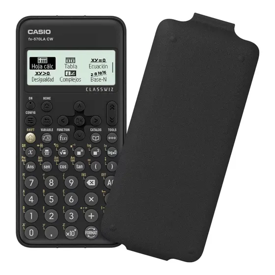 Calculadora Cientifica Casio Fx-570lax-bk 552 Funciones Color Negro
