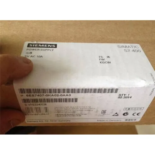 New Siemens 6es7 407-0ka02-0aa0 Ps407 Power Supply Vvh
