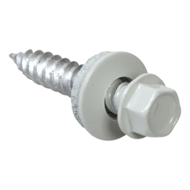Tornillos Autoperforables Color Blanco 10 X 1.5 Pulgadas 35 