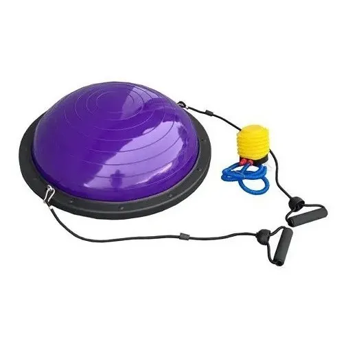 Meia Bola Bosu Com Bomba Balance Dome Ball Meia Bola Suiça