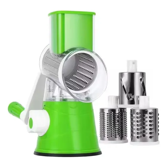 Rallador De Vegetales 3 En 1 Verde