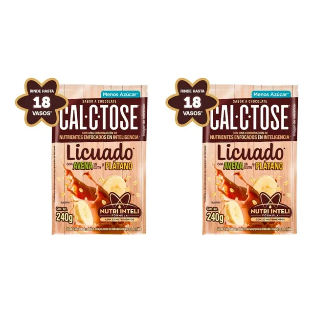 Cal C Tose Licuado Sabor Chocolate, Avena Y Plátano 240 G