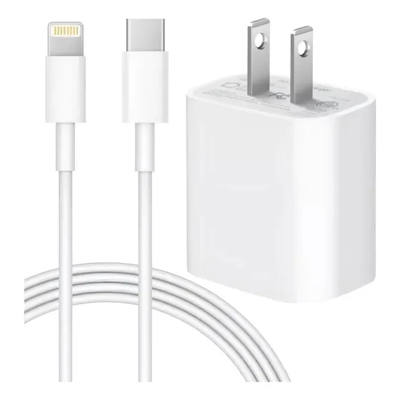 Cargador Carga Rápida 20 W Para iPhone 14 13 12 11 Xr X