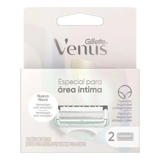 Repuestos De Afeitadora Gillette Venus Area Intima 2 Und
