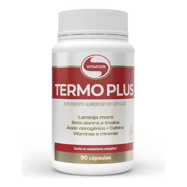 Termo Plus 90 Capsulas 650mg - Vitafor Laranja Moro