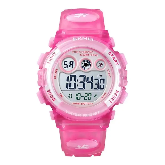 Reloj Digital Skmei 1451 Niña Rosa Resistente Al Agua