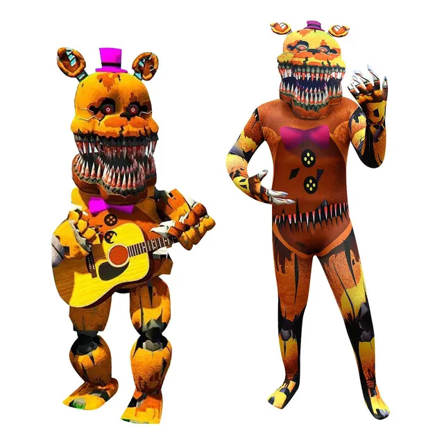 Cosplay De Halloween Oso De Terror Mono Con Capucha