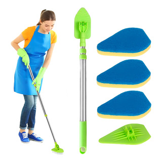 Traje Escobilla Limpia Cerámica Extensible 3 Esponjas Traje Escobilla Limpia Cerámica Extensible 3 Esponjas