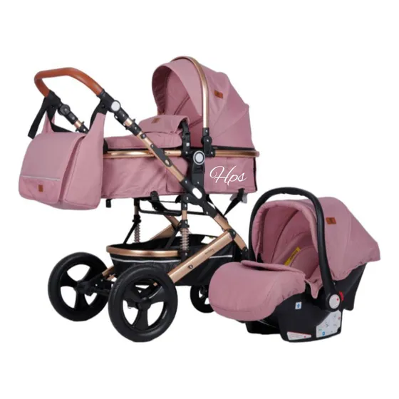 Coche Para Bebé Moises, Portabebé Y Silla. Cuero  Aluminio