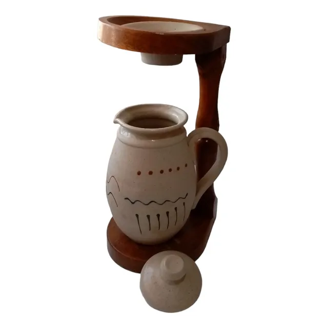 Cafetera Artesanal De Cerámica Gres
