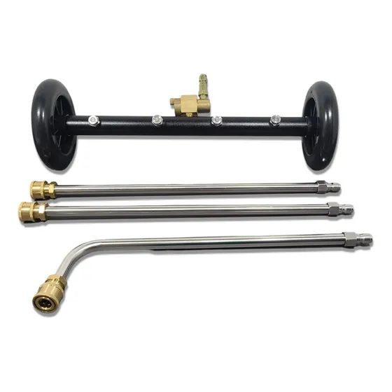 Kit Para Pistola De Hidrojet Extensiones Y Ruedas 4000psi