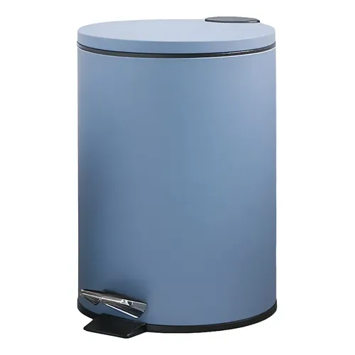 Lixeira Em Inox C/pedal E Tampa Com Amortecedor Descida 5 L Cor