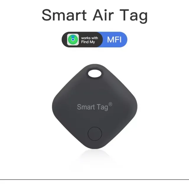 Air Tag Localizador De Objetos Bt Compatible Apple Findmy Negro