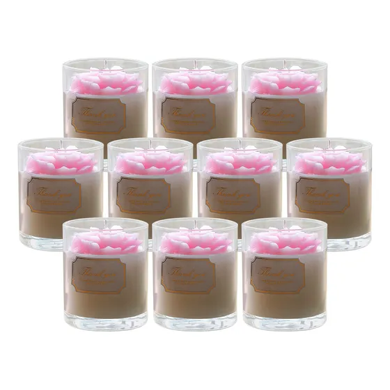 Set 10 Vasos Para Hacer Velas Cera De Soja Y Parafina 120ml