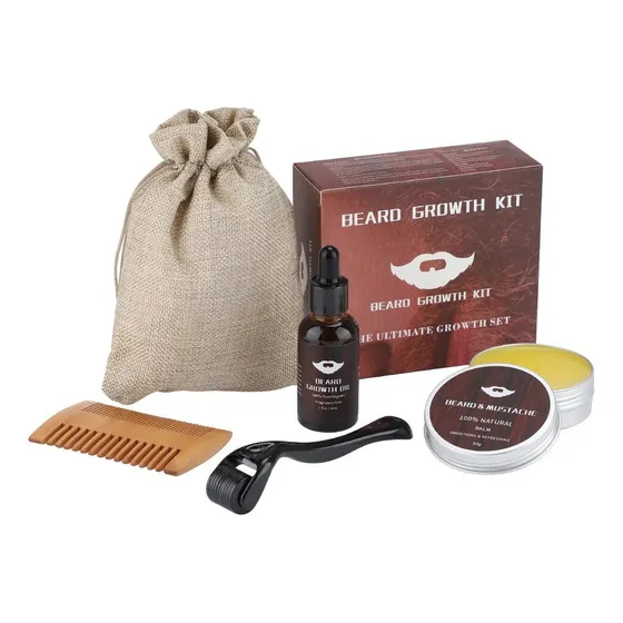 Lx Kit For Hacer Crecer La Barba, Aceite Esencial For Barba,