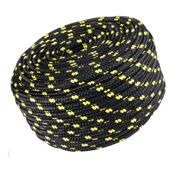 Piola De Polipropileno Trenzada, Multicolor 10mm Color Negro