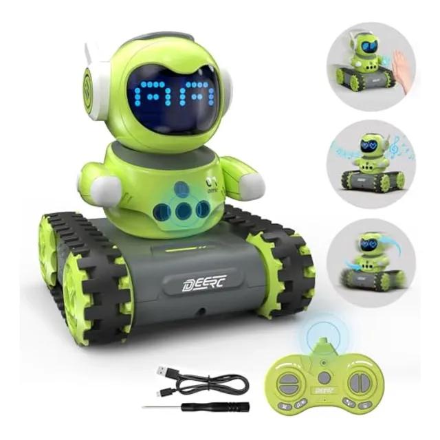 Deerc Juguetes Robot Para Niños, Robot Emo Con