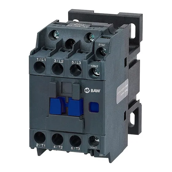 Contactor Tripolar 12a + 1na Din Elegir Bobina 220/24vca Baw