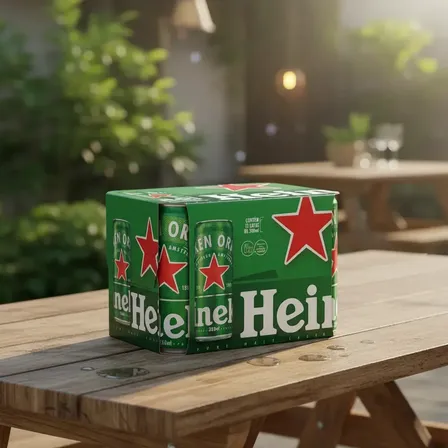 Cerveja Heineken Puro Malte Sleek 12 Latas 350ml