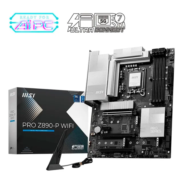 Tarjeta Madre Msi Pro Z890-p Wifi - 1851 Ddr5 Atx Negro