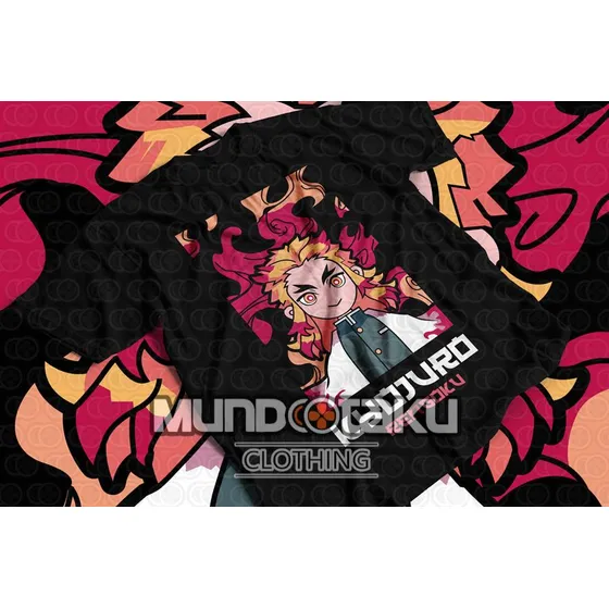 Franela Rengoku V4 Demon Slayer Kimetsu No Yaiba